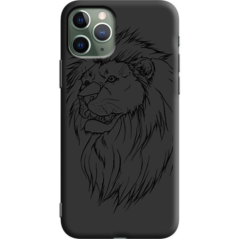 Черный чехол Uprint Apple iPhone 11 Pro Lion