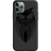 Черный чехол Uprint Apple iPhone 11 Pro Owl