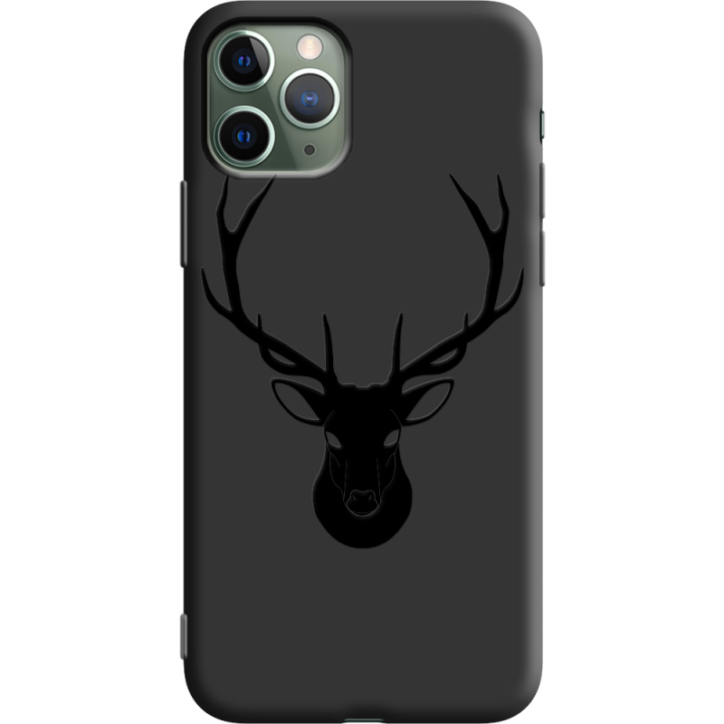 Черный чехол Uprint Apple iPhone 11 Pro Deer