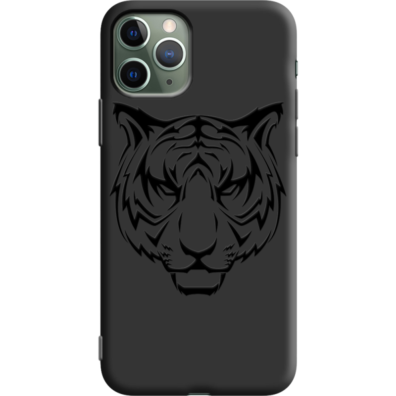 Черный чехол Uprint Apple iPhone 11 Pro Tiger