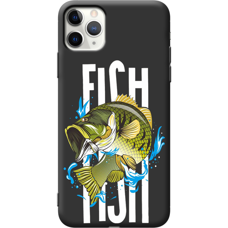 Черный чехол Uprint Apple iPhone 11 Pro Max Fish