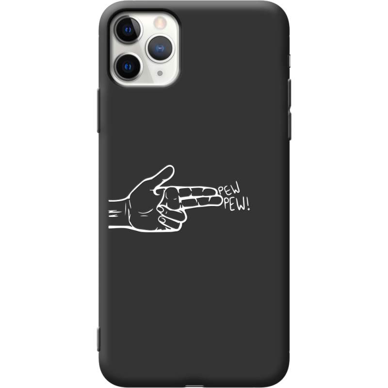 Черный чехол Uprint Apple iPhone 11 Pro Max Pew Pew