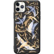 Черный чехол Uprint Apple iPhone 11 Pro Max Ластівки