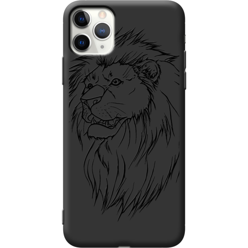 Черный чехол Uprint Apple iPhone 11 Pro Max Lion