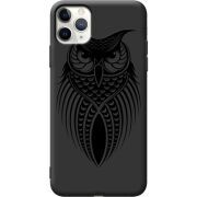 Черный чехол Uprint Apple iPhone 11 Pro Max Owl