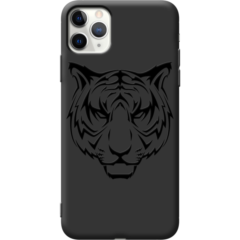 Черный чехол Uprint Apple iPhone 11 Pro Max Tiger