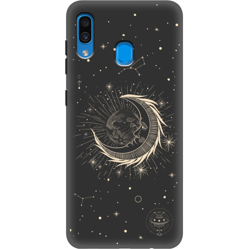 Черный чехол Uprint Samsung A205 Galaxy A20 Moon