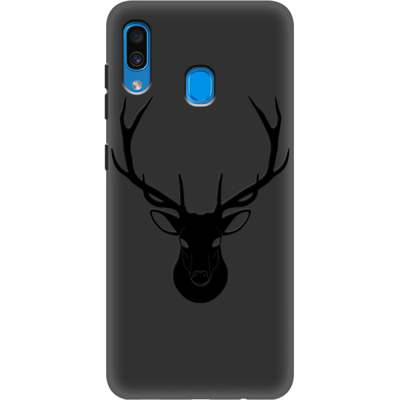 Черный чехол Uprint Samsung A205 Galaxy A20 Deer