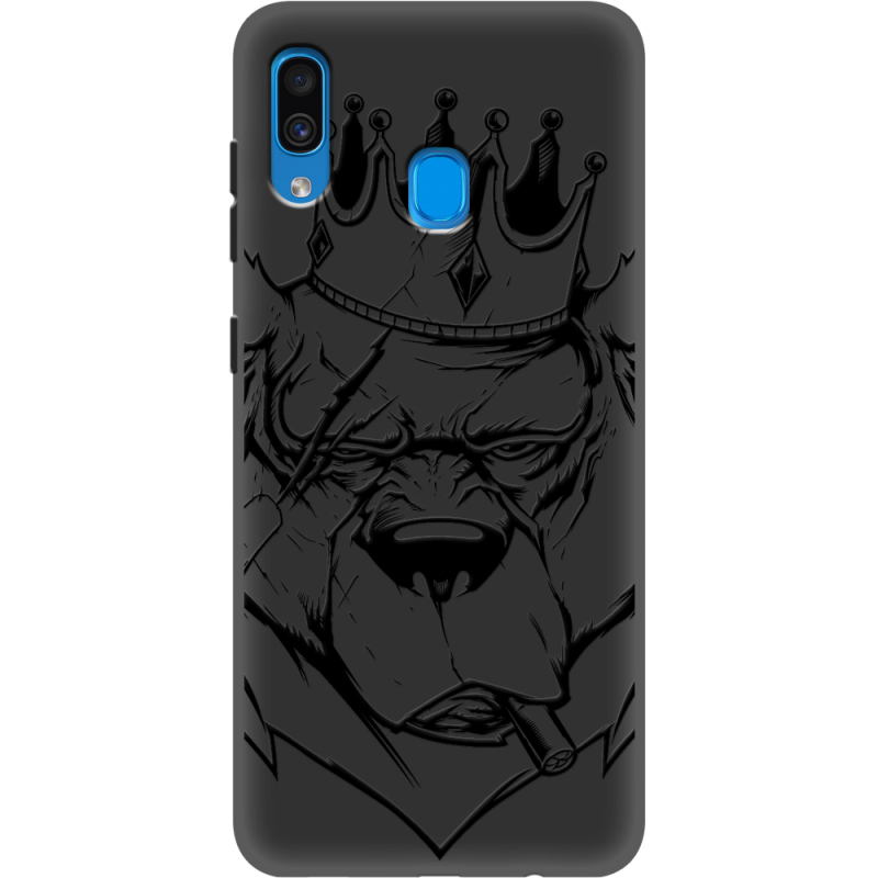 Черный чехол Uprint Samsung A205 Galaxy A20 Bear King