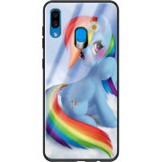 Защитный чехол BoxFace Glossy Panel Samsung Galaxy A20 My Little Pony Rainbow Dash