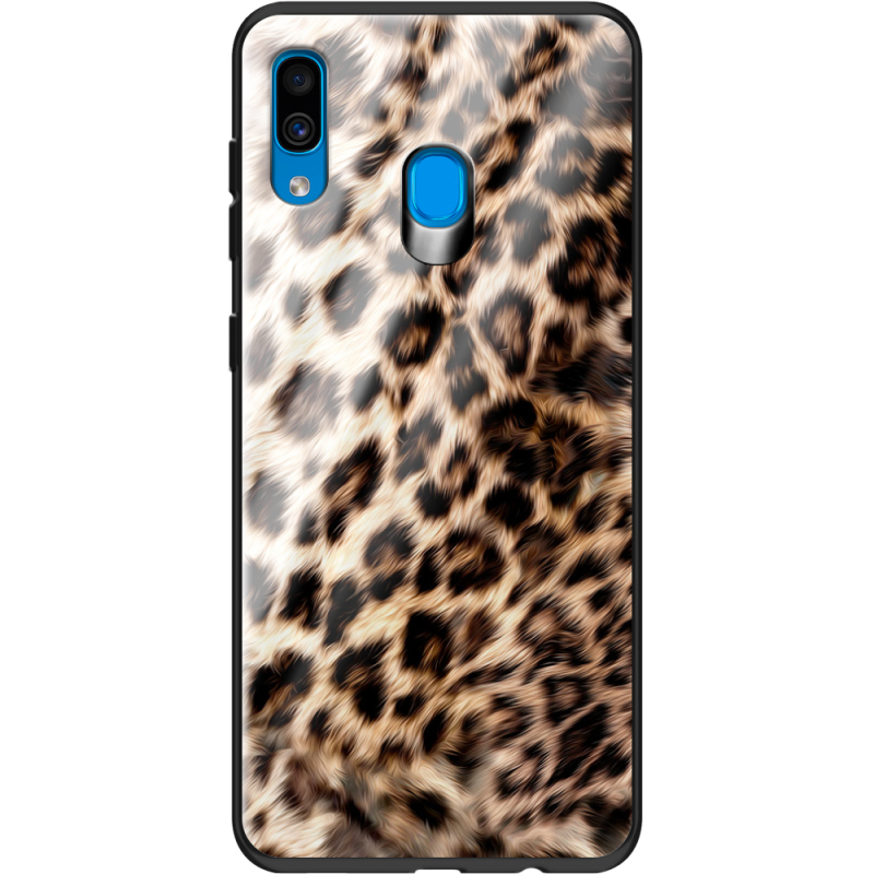 Защитный чехол BoxFace Glossy Panel Samsung Galaxy A20 Leopard Fur