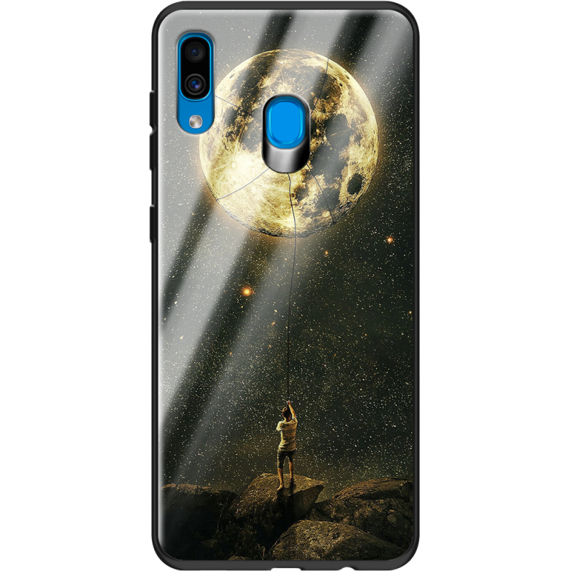 Защитный чехол BoxFace Glossy Panel Samsung Galaxy A20 Reach for the Moon