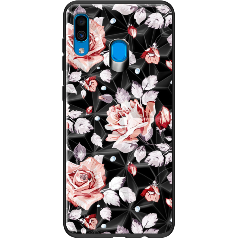 Чехол Prizma Uprint Samsung A205 Galaxy A20 Roses on Black