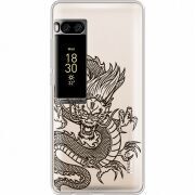 Прозрачный чехол Uprint Meizu Pro 7 Chinese Dragon