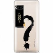 Прозрачный чехол Uprint Meizu Pro 7 Swan question