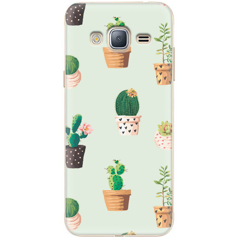 Чехол Uprint Samsung J320 Galaxy J3 2016 L-green Cacti