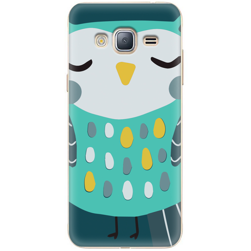 Чехол Uprint Samsung J320 Galaxy J3 2016 Green Owl