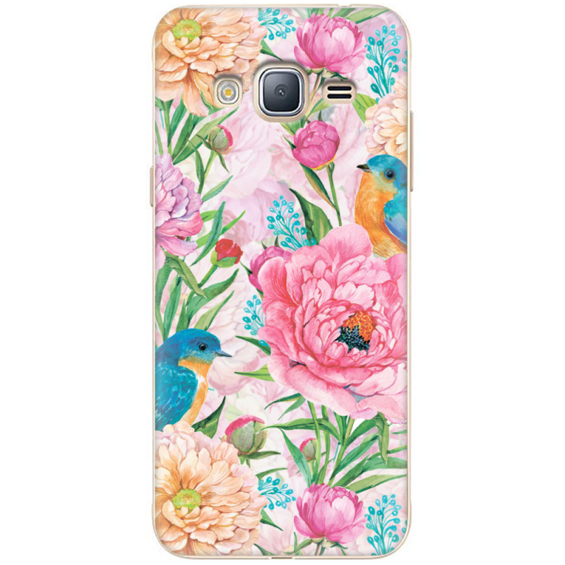 Чехол Uprint Samsung J320 Galaxy J3 2016 Birds in Flowers