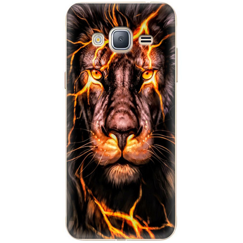 Чехол Uprint Samsung J320 Galaxy J3 2016 Fire Lion