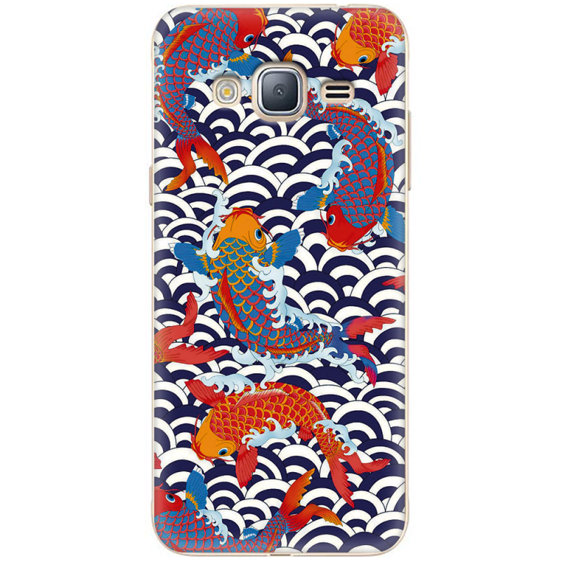 Чехол Uprint Samsung J320 Galaxy J3 2016 Koi Fish