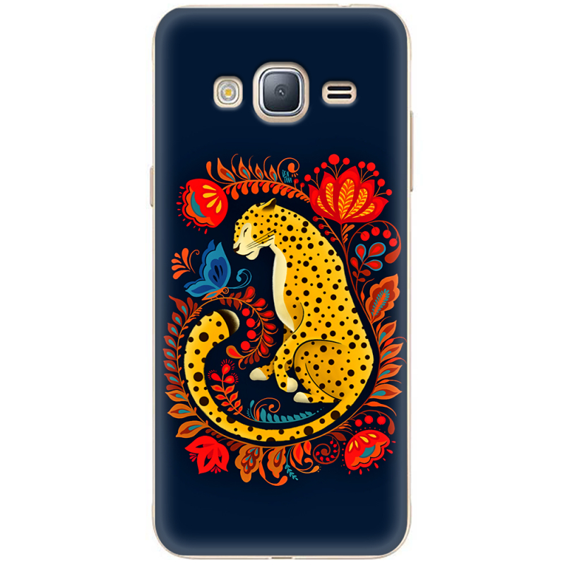 Чехол Uprint Samsung J320 Galaxy J3 2016 Petrykivka Leopard