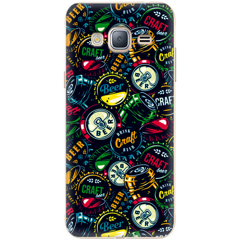 Чехол Uprint Samsung J320 Galaxy J3 2016 Bottle Caps