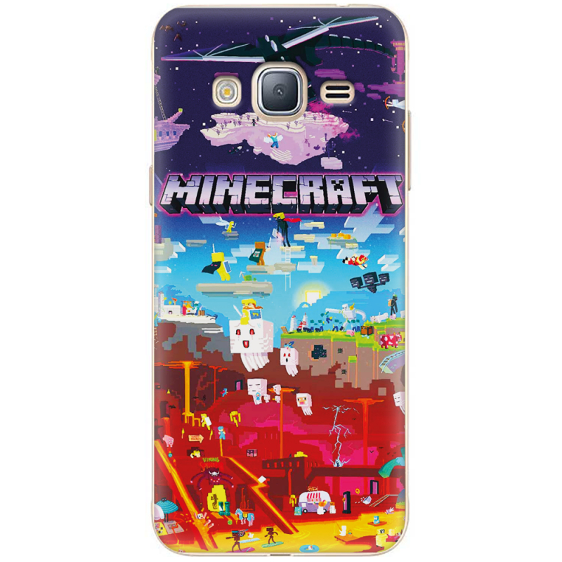 Чехол Uprint Samsung J320 Galaxy J3 2016 Minecraft World Beyond