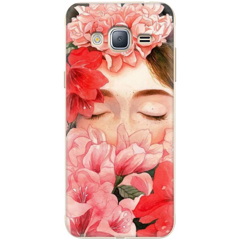 Чехол Uprint Samsung J320 Galaxy J3 2016 Girl in Flowers