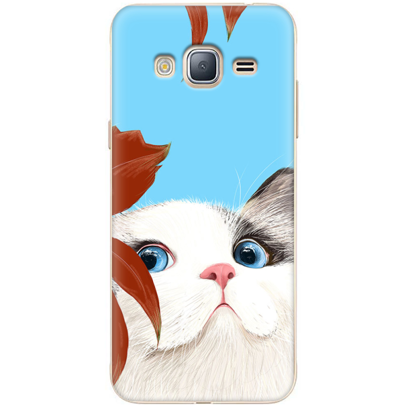 Чехол Uprint Samsung J320 Galaxy J3 2016 Wondering Cat