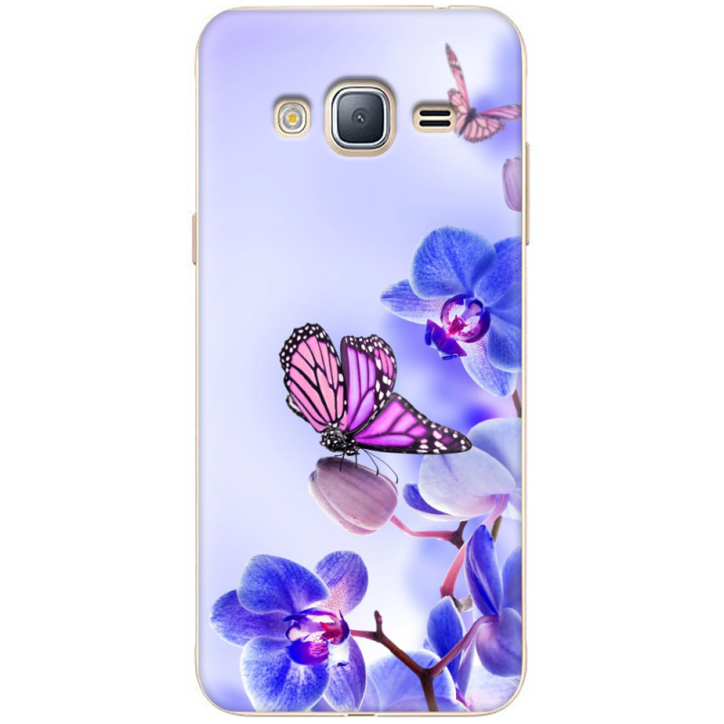 Чехол Uprint Samsung J320 Galaxy J3 2016 Orchids and Butterflies