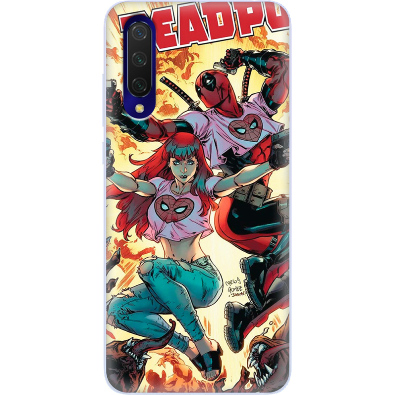 Чехол Uprint Xiaomi Mi 9 Lite Deadpool and Mary Jane