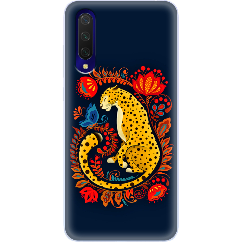 Чехол Uprint Xiaomi Mi 9 Lite Petrykivka Leopard