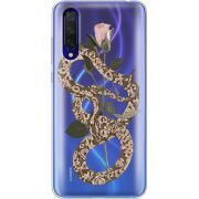 Прозрачный чехол Uprint Xiaomi Mi 9 Lite Glamor Snake