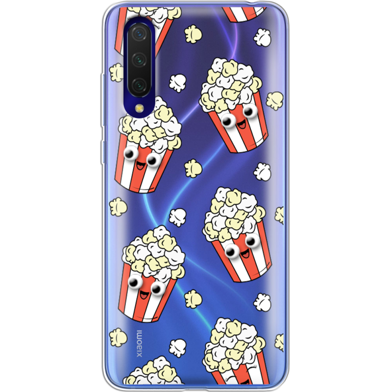 Прозрачный чехол Uprint Xiaomi Mi 9 Lite с 3D-глазками Popcorn