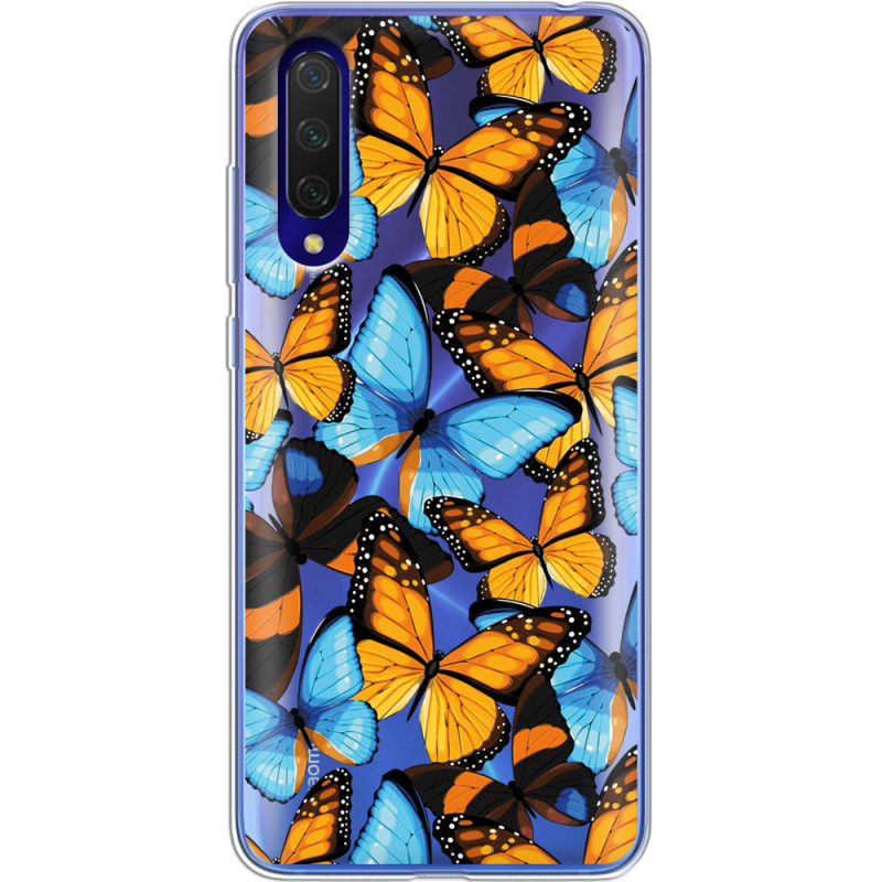 Прозрачный чехол Uprint Xiaomi Mi 9 Lite Butterfly Morpho