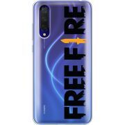 Прозрачный чехол Uprint Xiaomi Mi 9 Lite Free Fire Black Logo