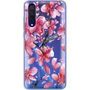 Прозрачный чехол Uprint Xiaomi Mi 9 Lite Pink Magnolia