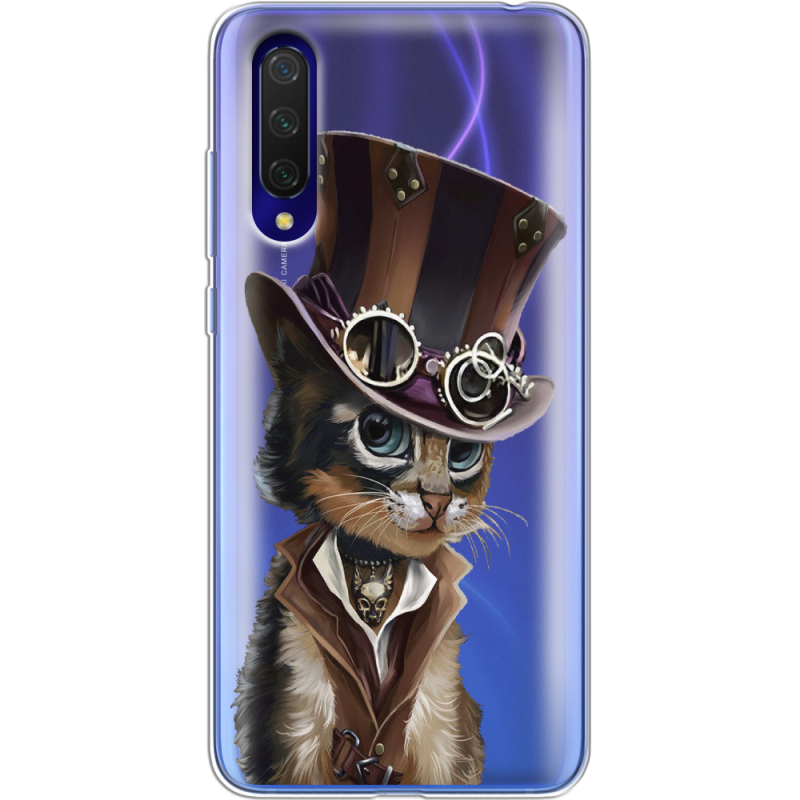 Прозрачный чехол Uprint Xiaomi Mi 9 Lite Steampunk Cat