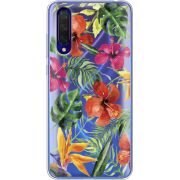 Прозрачный чехол Uprint Xiaomi Mi 9 Lite Tropical Flowers