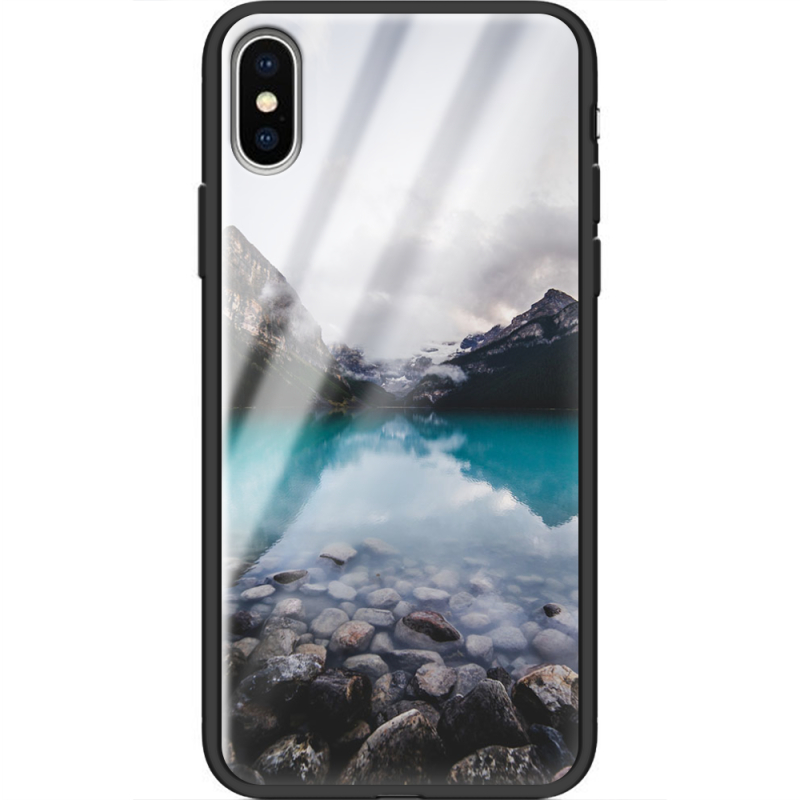 Защитный чехол BoxFace Glossy Panel Apple iPhone XS Blue Lake