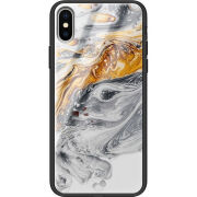 Защитный чехол BoxFace Glossy Panel Apple iPhone XS Gold With Silver