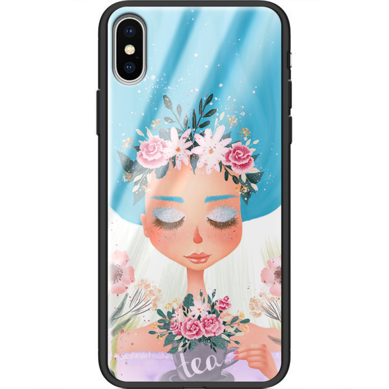 Защитный чехол BoxFace Glossy Panel Apple iPhone XS Tea Girl