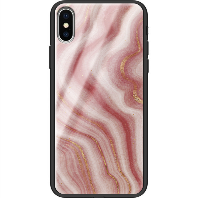 Защитный чехол BoxFace Glossy Panel Apple iPhone XS Print Marble