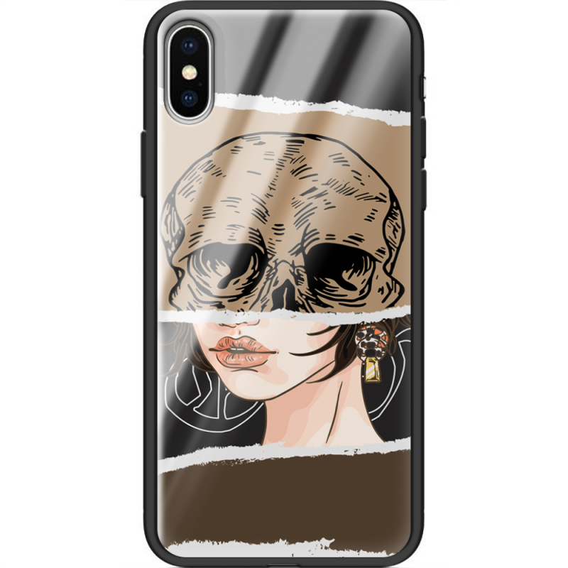 Защитный чехол BoxFace Glossy Panel Apple iPhone XS Skull-Girl