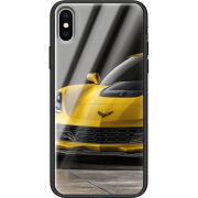 Защитный чехол BoxFace Glossy Panel Apple iPhone XS Corvette Z06