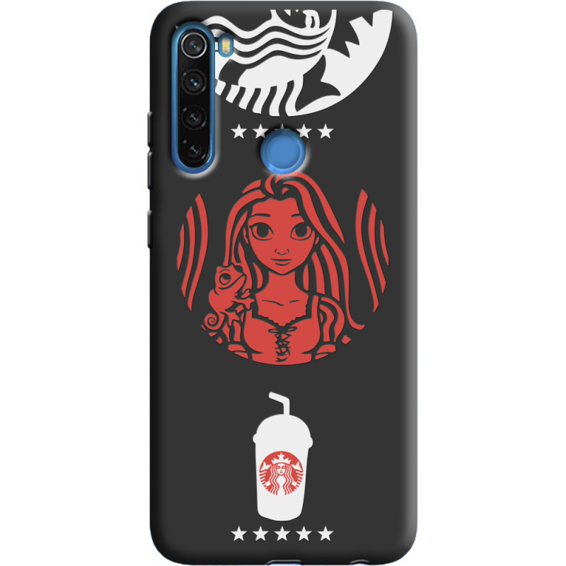 Черный чехол Uprint Xiaomi Redmi Note 8 RedWhite Coffee