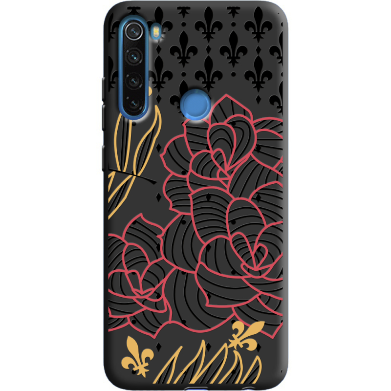 Черный чехол Uprint Xiaomi Redmi Note 8 FranceFlowers