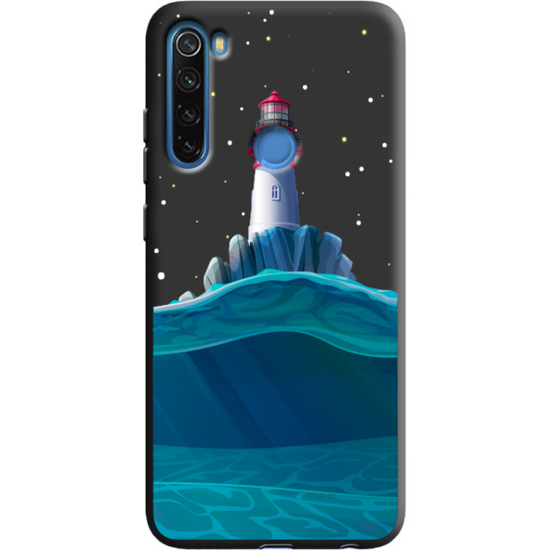 Черный чехол Uprint Xiaomi Redmi Note 8 Lighthouse