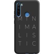 Черный чехол Uprint Xiaomi Redmi Note 8 Minimalistic