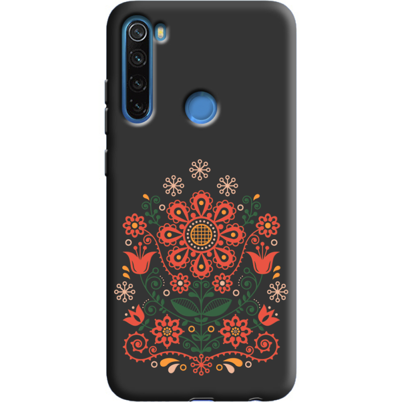 Черный чехол Uprint Xiaomi Redmi Note 8 Ukrainian Ornament